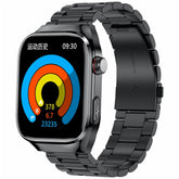 TK16 2.04-inch AMOLED Screen Smart Watch Micro-Physical Examination ECG Heart Rate Monitor Sport Watch, Steel Strap - TechGearPal