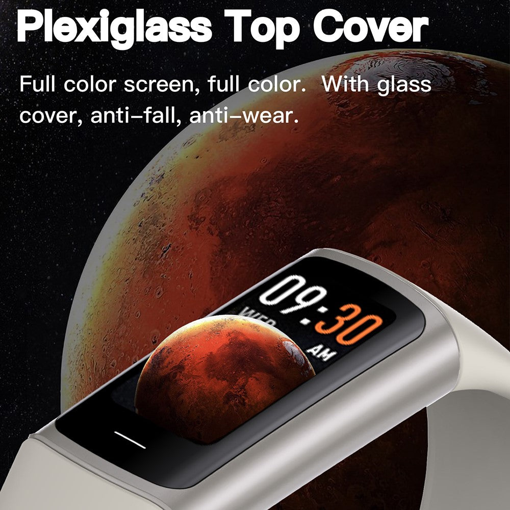 C68L 0.96" Smart Watch with Heart Rate, Temperature Monitoring Message Push Pedometer Sports Bracelet - TechGearPal