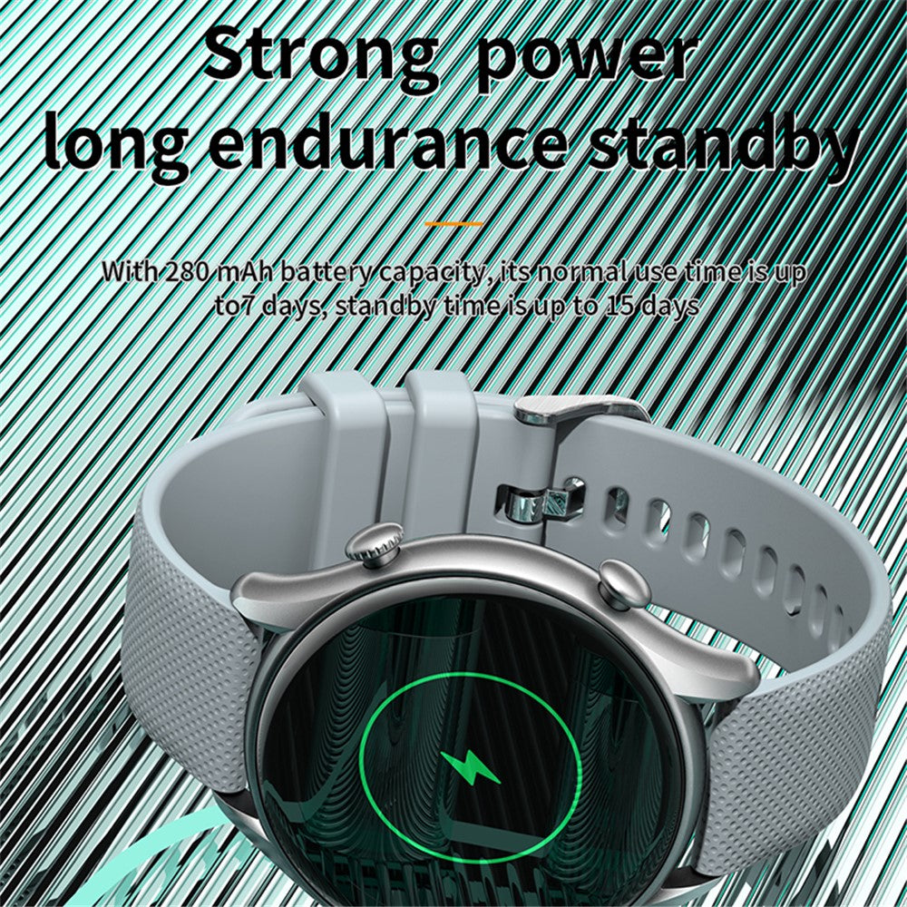 KT60 1.39-inch Fitness Tracker Bluetooth-compatible Call Voice Assistant Waterproof Smart Bracelet - TechGearPal