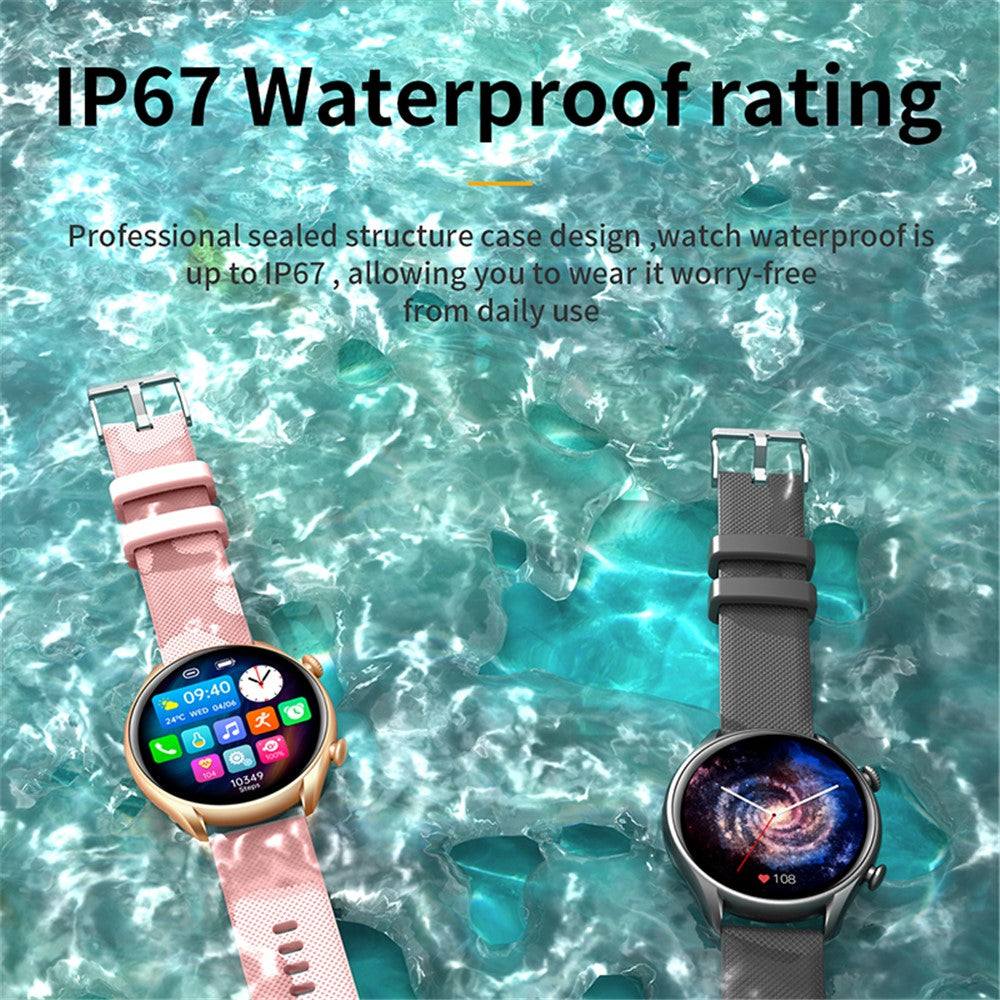 KT60 1.39-inch Fitness Tracker Bluetooth-compatible Call Voice Assistant Waterproof Smart Bracelet - TechGearPal