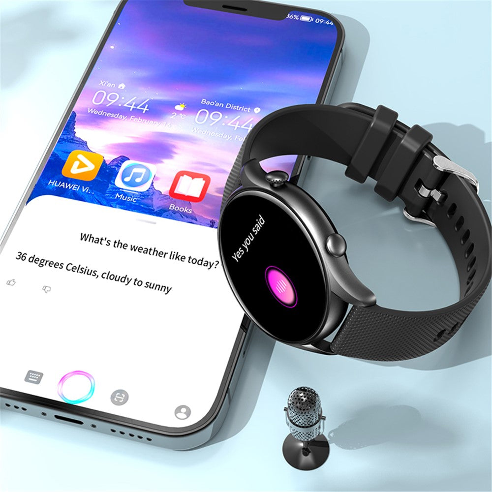 KT60 1.39-inch Fitness Tracker Bluetooth-compatible Call Voice Assistant Waterproof Smart Bracelet - TechGearPal