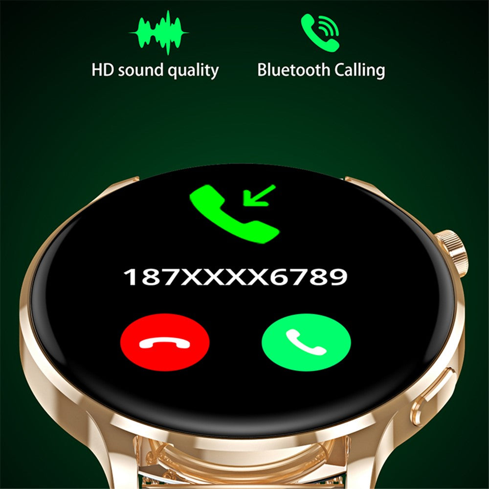 Watch3 pro 1.3" AMOLED Smart Watch with Metal Case Bluetooth-compatible Call Women Health Bracelet with Heart Rate Monitoring - TechGearPal