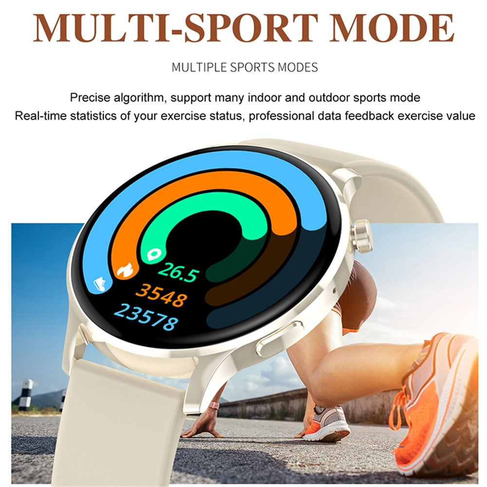 Watch3 pro 1.3" AMOLED Smart Watch with Metal Case Bluetooth-compatible Call Women Health Bracelet with Heart Rate Monitoring - TechGearPal