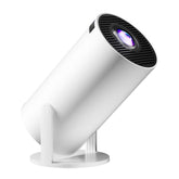 HY300-H713 600P Portable Mini Projector LED 130 ANSI Lumens Android 11 WiFi BT5.4 Projector for Home / Office