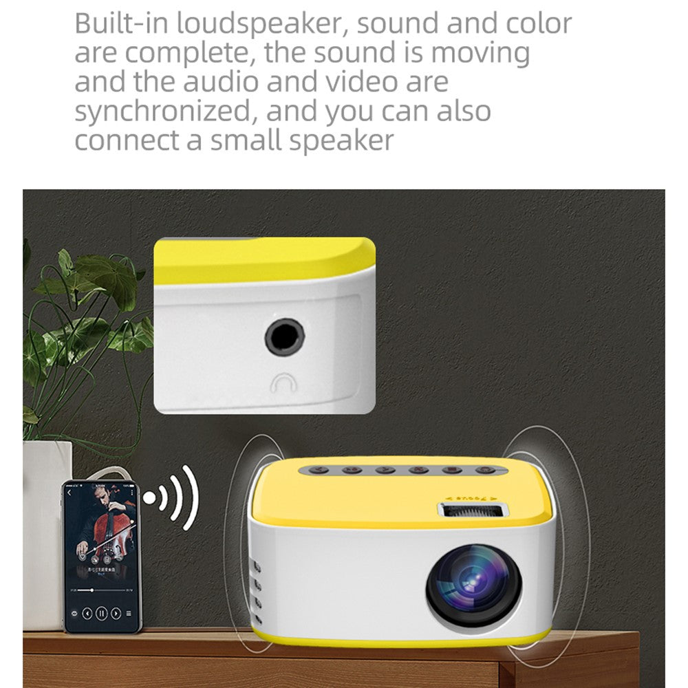 T20 Mini LED Projector 1080P High Definition Portable Home Theater Media Player