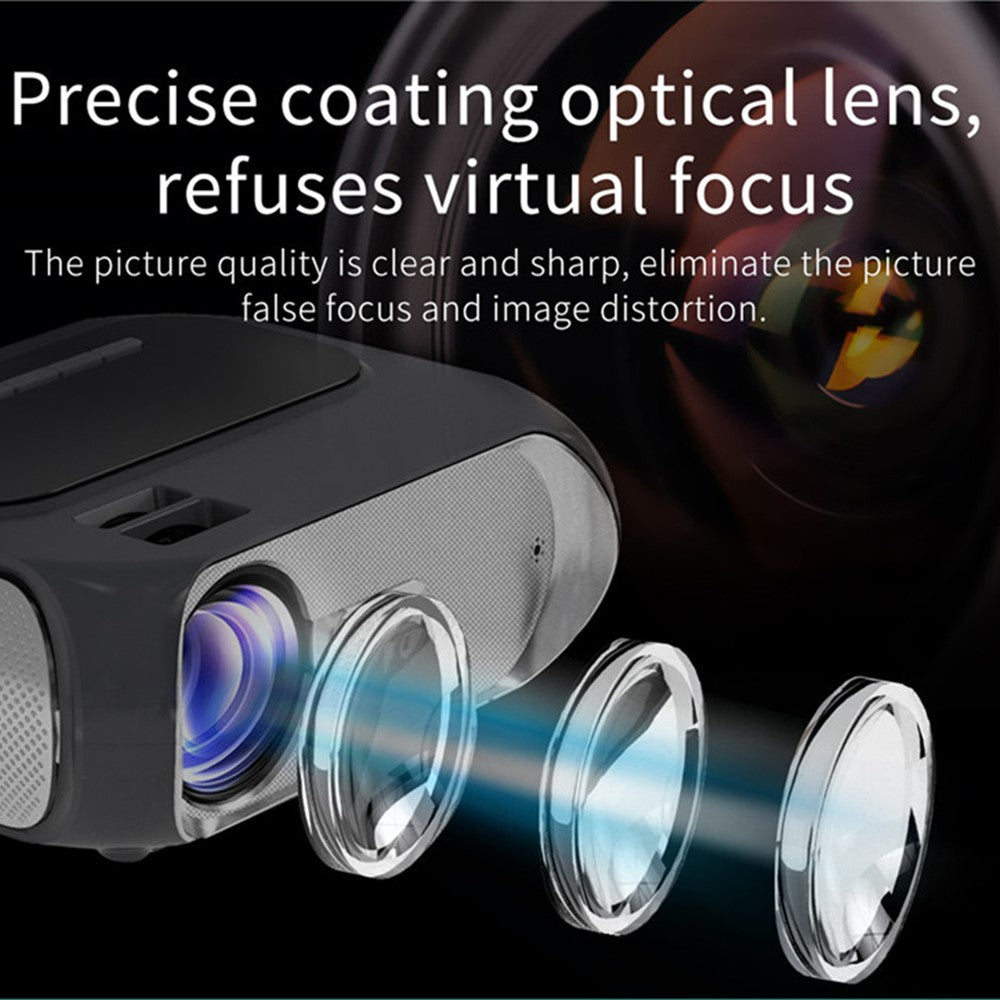 T7 1080P HD Video Mini Projector Portable 200ANSI Movie Projector with Synchronize Smartphone Screen Function