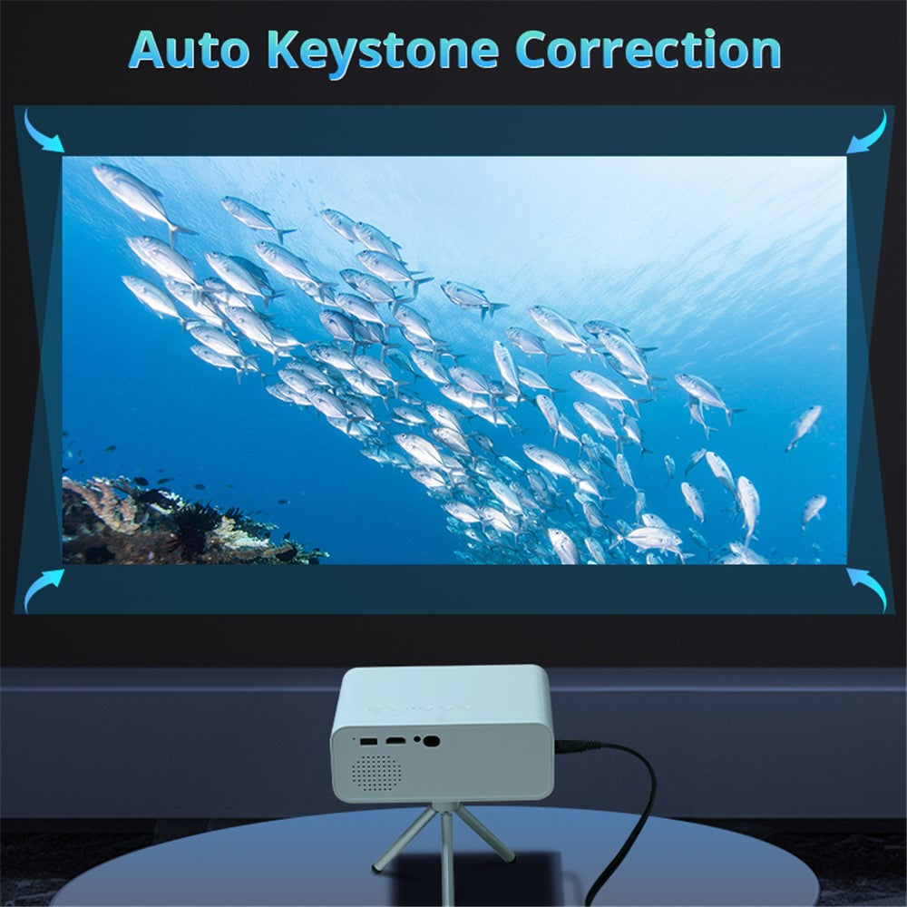 L012AQ 4K Projector with WiFi 6 Bluetooth-compatible 5.2 Android 11 WIFI 6 720P 1+8G Smart Home Projector