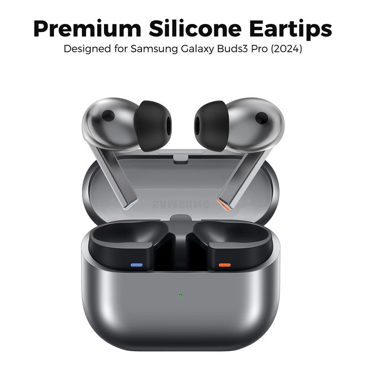 AHASTYLE WG173 For Samsung Galaxy Buds3 Pro Replacement Eartips 3 Pairs L / M / S Silicone Bluetooth-compatible Earbuds Tips - TechGearPal