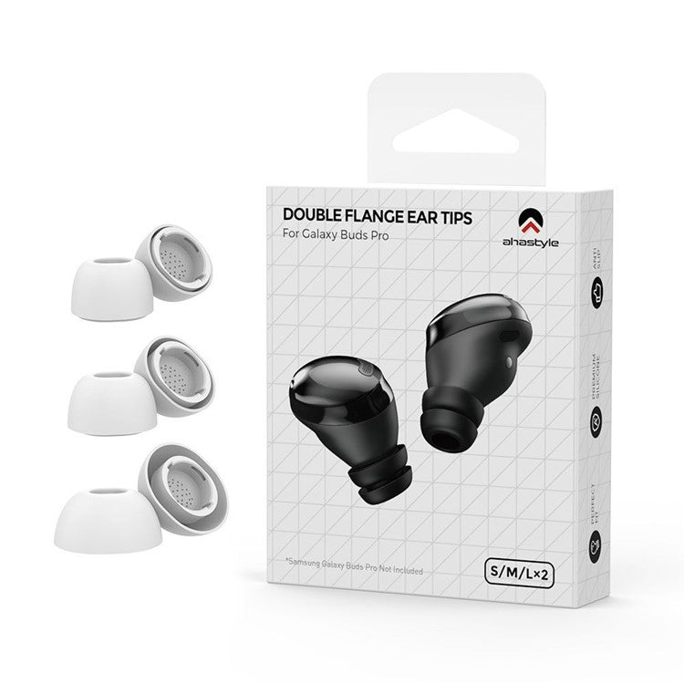 AHASTYLE WG173 For Samsung Galaxy Buds3 Pro Replacement Eartips 3 Pairs L / M / S Silicone Bluetooth-compatible Earbuds Tips - TechGearPal