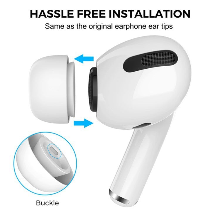 AHASTYLE WG86 2 Pairs Silicone Earphone Tips Replacement for Apple AirPods Pro 2, Size: S+L - TechGearPal