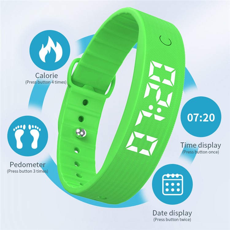 W5SV Smart Bracelet with Vibrating Alarm, Sleep Monitoring Digital Display Electric Watch - TechGearPal