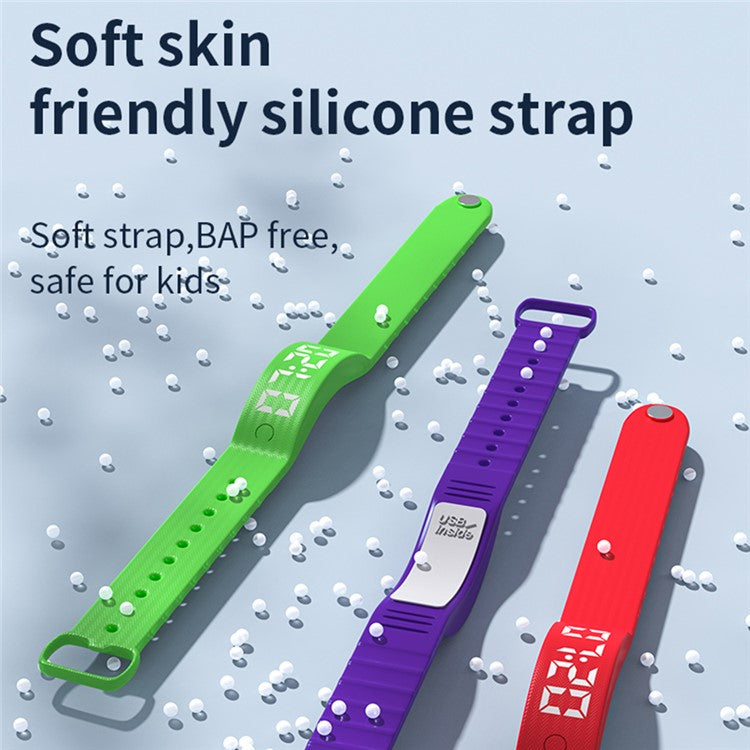 W5SV Smart Bracelet with Vibrating Alarm, Sleep Monitoring Digital Display Electric Watch - TechGearPal
