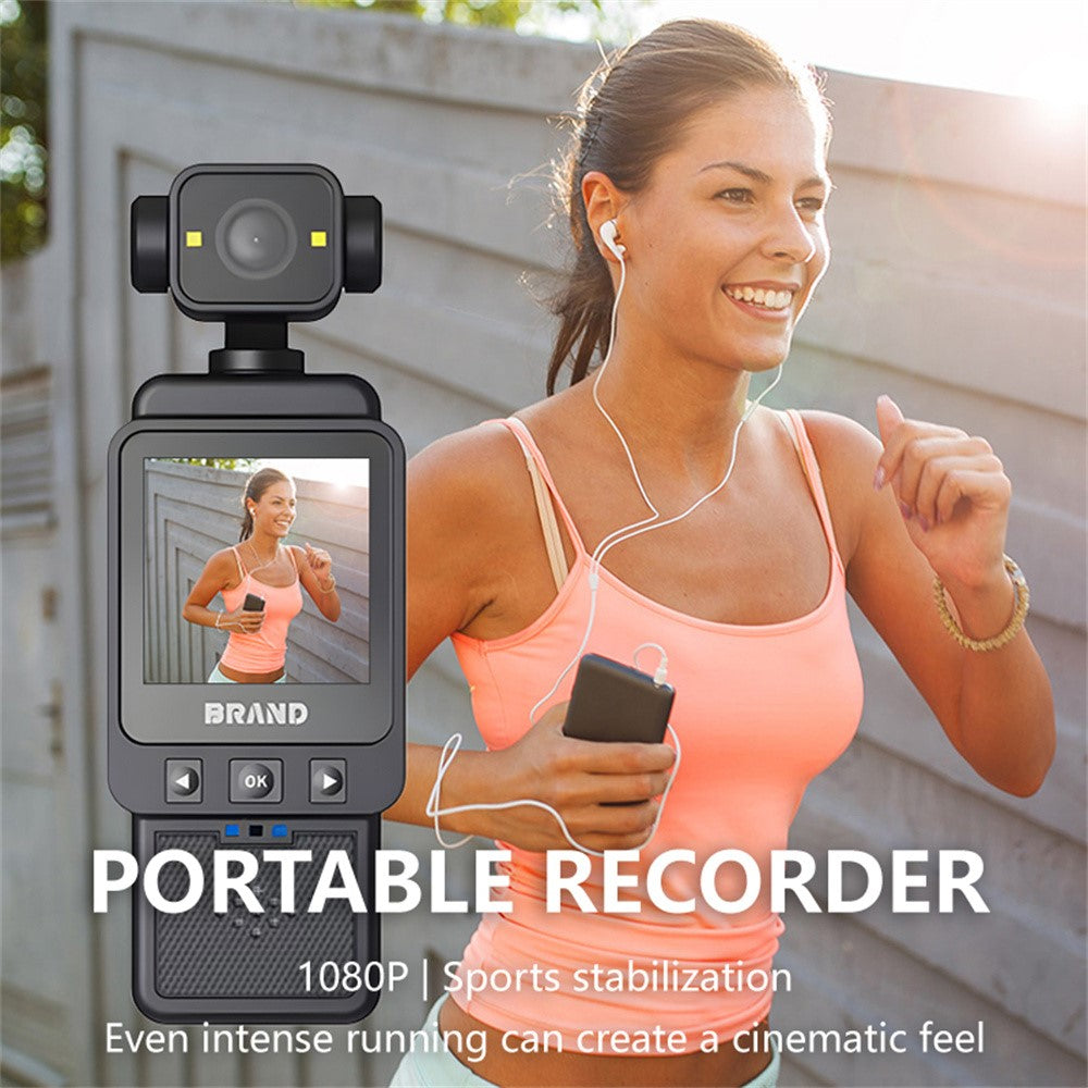 DV01 1.6 Inch 1080P HD Action Camera Loop Recording Outdoor Vlog Shooting WiFi Camcorder Built In Fill Light - TechGearPal