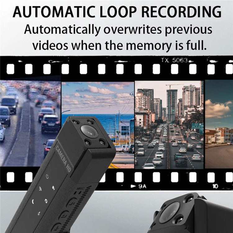 L16 HD Action Camera Night Vision Law Enforcement Sound Recording Video Recorder, No Memory Card - TechGearPal