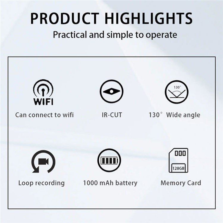 L16 HD Action Camera Night Vision Law Enforcement Sound Recording Video Recorder, No Memory Card - TechGearPal