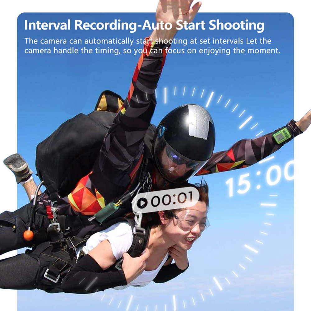 S70 Thumb Camera Rotation Lens WiFi DV Camera 2.7K HD First Person View Sports Cycling Camera with 32G Memory Card - TechGearPal