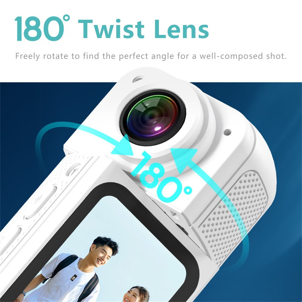 S70 Thumb Camera Rotation Lens WiFi DV Camera 2.7K HD First Person View Sports Cycling Camera with 32G Memory Card - TechGearPal