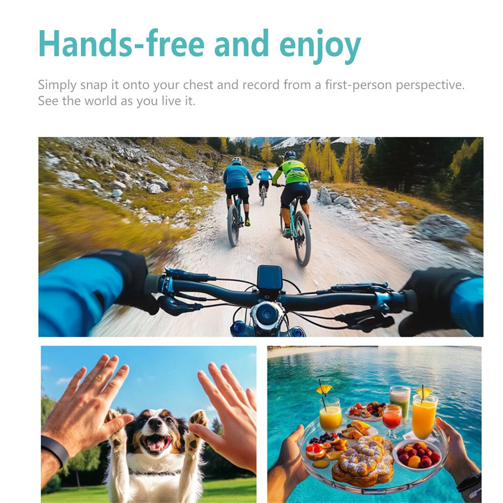 S70 Thumb Camera Rotation Lens WiFi DV Camera 2.7K HD First Person View Sports Cycling Camera with 32G Memory Card - TechGearPal