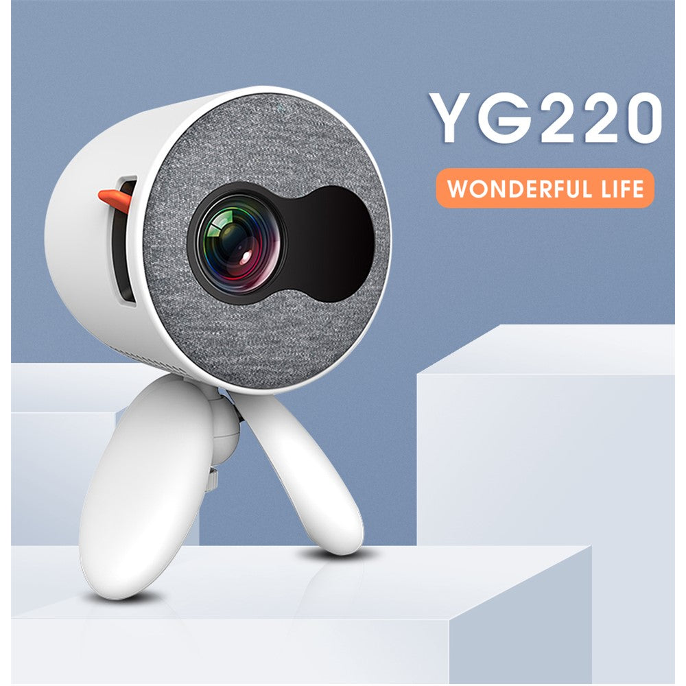YG220 Portable Mini Cute Projector 3.5mm Audio 480*272 Pixels Update Version Pocket Projector