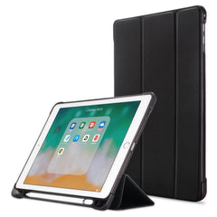 Leather Case for iPad 9.7-inch (2018) / (2017) / iPad Air 2 / Air (2013) Tri-Fold Stand Auto Sleep / Wake Cover with Pencil Holder