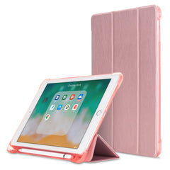Leather Case for iPad 9.7-inch (2018) / (2017) / iPad Air 2 / Air (2013) Tri-Fold Stand Auto Sleep / Wake Cover with Pencil Holder