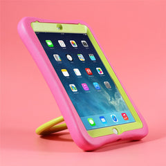 Étui antichoc PEPKOO Cool EVA avec béquille rotative à 360 degrés pour iPad 9,7 pouces (2018) / (2017)