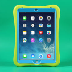 Étui antichoc PEPKOO Cool EVA avec béquille rotative à 360 degrés pour iPad 9,7 pouces (2018) / (2017)