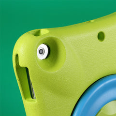 Étui antichoc PEPKOO Cool EVA avec béquille rotative à 360 degrés pour iPad 9,7 pouces (2018) / (2017)