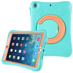 Étui antichoc PEPKOO Cool EVA avec béquille rotative à 360 degrés pour iPad 9,7 pouces (2018) / (2017)