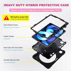 For iPad Air 11 (2025) / (2024) / Air (2020) / Air (2022) / Pro 11 (2022) / (2021) / (2020) / (2018) Kickstand Case with Strap