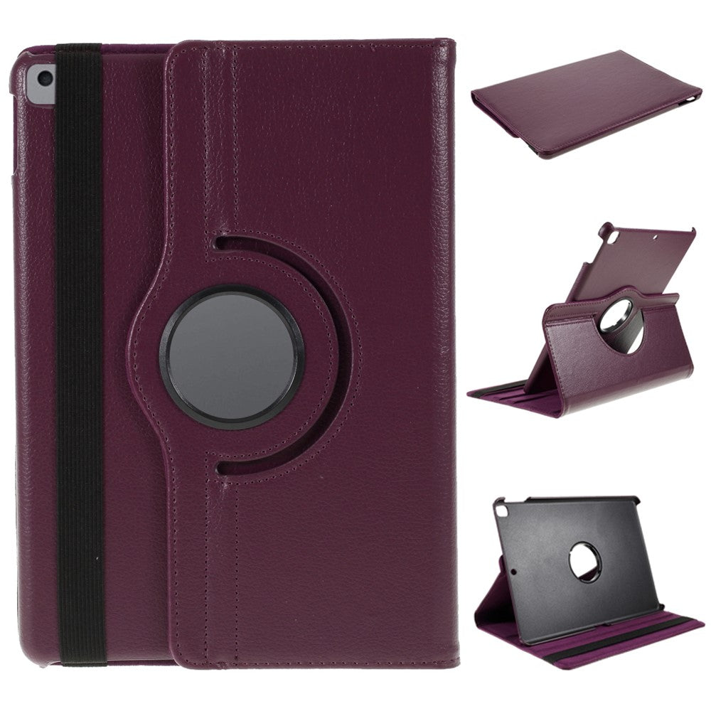 Leather Case for iPad 10.2 (2021) / (2020) / (2019) / Air 10.5 inch (2019) / Pro 10.5 inch (2017) Litchi Texture Rotating Stand Cover - TechGearPal