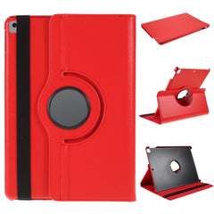 Leather Case for iPad 10.2 (2021) / (2020) / (2019) / Air 10.5 inch (2019) / Pro 10.5 inch (2017) Litchi Texture Rotating Stand Cover