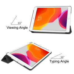 Tri-Fold Stand Tablet Cover for iPad 10.2 (2021) / (2020) / (2019) PU Leather Protective Smart Case with Auto Sleep / Wake