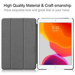 Tri-Fold Stand Tablet Cover for iPad 10.2 (2021) / (2020) / (2019) PU Leather Protective Smart Case with Auto Sleep / Wake