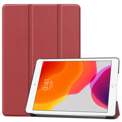 Tri-Fold Stand Tablet Cover for iPad 10.2 (2021) / (2020) / (2019) PU Leather Protective Smart Case with Auto Sleep / Wake