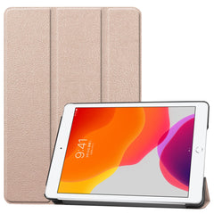 Tri-Fold Stand Tablet Cover for iPad 10.2 (2021) / (2020) / (2019) PU Leather Protective Smart Case with Auto Sleep / Wake