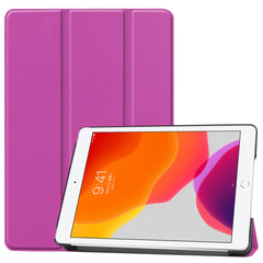 Tri-Fold Stand Tablet Cover for iPad 10.2 (2021) / (2020) / (2019) PU Leather Protective Smart Case with Auto Sleep / Wake
