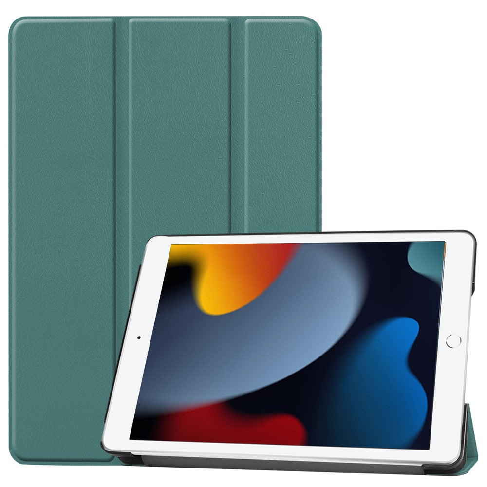 Tri-Fold Stand Tablet Cover for iPad 10.2 (2021) / (2020) / (2019) PU Leather Protective Smart Case with Auto Sleep / Wake