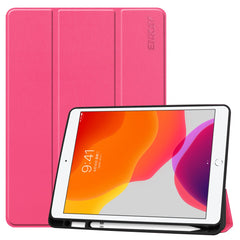 ENKAY HAT PRINCE Tri-fold Stand PU Leather Tablet Cover with Pen Holder for Apple iPad 10.2 (2021)/(2020)/(2019)