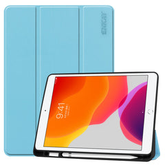 ENKAY HAT PRINCE Tri-fold Stand PU Leather Tablet Cover with Pen Holder for Apple iPad 10.2 (2021)/(2020)/(2019)