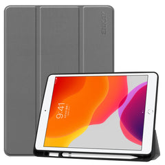 ENKAY HAT PRINCE Tri-fold Stand PU Leather Tablet Cover with Pen Holder for Apple iPad 10.2 (2021)/(2020)/(2019)