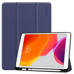 ENKAY HAT PRINCE Tri-fold Stand PU Leather Tablet Cover with Pen Holder for Apple iPad 10.2 (2021)/(2020)/(2019)