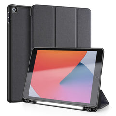 DUX DUCIS DOMO-Serie für iPad 10.2 (2021) / (2020) / (2019) Hülle, dreifach faltbarer Ständer, Smart-Tablet-Cover aus PU-Leder 