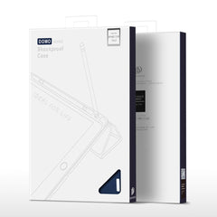 DUX DUCIS DOMO-Serie für iPad 10.2 (2021) / (2020) / (2019) Hülle, dreifach faltbarer Ständer, Smart-Tablet-Cover aus PU-Leder 