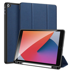 DUX DUCIS DOMO-Serie für iPad 10.2 (2021) / (2020) / (2019) Hülle, dreifach faltbarer Ständer, Smart-Tablet-Cover aus PU-Leder 