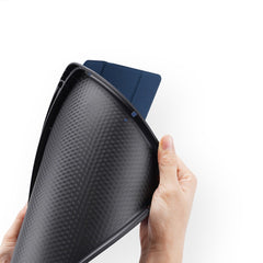 DUX DUCIS DOMO-Serie für iPad 10.2 (2021) / (2020) / (2019) Hülle, dreifach faltbarer Ständer, Smart-Tablet-Cover aus PU-Leder 