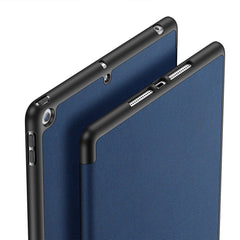 DUX DUCIS DOMO-Serie für iPad 10.2 (2021) / (2020) / (2019) Hülle, dreifach faltbarer Ständer, Smart-Tablet-Cover aus PU-Leder 