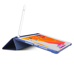 Dreifach faltbare Smart Wake/Sleep Lederhülle [mit Apple Pencil Aufbewahrungsrille] für iPad 10.2 (2021)/(2020)/(2019)/ Air 10,5 Zoll (2019) / Pro 10,5 Zoll (2017) 