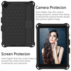 Honeycomb Texture EVA Tablet Hybrid Shell with Shoulder Strap for iPad 10.2 (2021)/(2020)/(2019)/iPad Pro 10.5-inch (2017)/iPad Air 10.5 inch (2019)