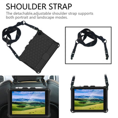 Honeycomb Texture EVA Tablet Hybrid Shell with Shoulder Strap for iPad 10.2 (2021)/(2020)/(2019)/iPad Pro 10.5-inch (2017)/iPad Air 10.5 inch (2019)